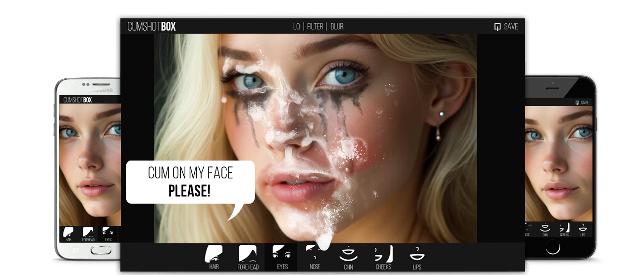 Face app cum Fake Cumshot